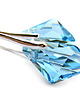 kolczyki swarovski Surowe kolczyki kryształ Swarovski - Rough Aquamarine