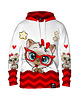 bluza z kapturem damska Damska Bluza z kapturem DR.CROW Cute Cat