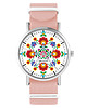 zegarki damskie Zegarek - Folkowa mandala - brzoskwiniowy róż