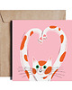 kartki okolicznościowe - wydruki Purr Love Walentynka PIESKOT