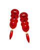 kolczyki soutache Kolczyki soutache - Długie, czerwone