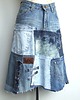 spódnice midi Asymetryczna spódnica jeans r.38