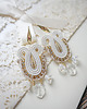 Biżuteria ślubna Boho ślubne kolczyki soutache
