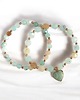bransoletki z kamieni naturalnych KOMPLET bransoletek : SPRING collection: jadeit i amazonit