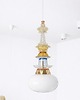 lampy wiszące Lampa wisząca szklana artdeco prl vintage retro