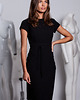 sukienki midi damskie Sukienka ołówkowa-czarna(S239)