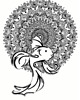 grafiki i ilustracje Mandala nr 22, Ryba, reprodukcje
