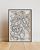 plakaty Plakat - Florale bw