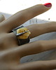 pierścionki - różne Roman Ancient Ring ;) bursztyn mleczny