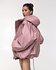 kurtki damskie Kurtka bomber hoodie oversize dusty pink