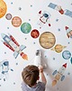 naklejki ścienne do pokoju dziecka KOSMOS AKWARELA PLANETY naklejki na ścianę L