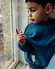 bluzy dla dziewczynki Bluza Oversize GRANATOWY KRÓLIK Z USZAMI