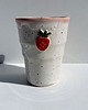 kubki Kubek ceramiczny wysoki truskawka