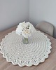 podkładki do kuchni Podkładka ze sznurka na stolik kawowy szydełkowa 60cm