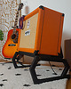 meble - inne Deluxe Black Amp Stand - Drewniany stojak na wzmacniacz gitarowy