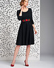 sukienki midi damskie Sukienka Folk 09 czarna