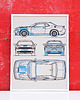 grafiki i ilustracje WYDRUK NA TEKTURZE 30X40 cm DODGE CHALLENGER NEW