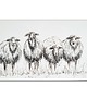grafiki i ilustracje Obraz ręcznie malowany "Owce"
