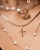 złote naszyjniki Łańcuszek Classic Cross