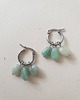 kolczyki z kamieniami Kolczyki TRIO jadeit zielony