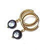 kolczyki pozłacane Kolczyki pozłacane Pearls /navy blue /  vol. 3