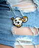 przypinki Pin czaszka "Snake"