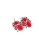 kolczyki soutache Czerwono-srebrne kolczyki sutasz - kolekcja Angel