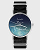 zegarki unisex Zegarek - Live Your Dreams - czarny, nato