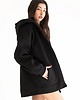 bluza z kapturem damska Bluza rozsuwana oversized czarna z kapturem