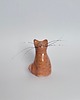 figurki i rzeźby Ceramiczny kot na kocie wąsy wibrysy
