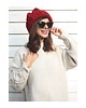 czapki damskie Czapka handmade beanie z wełną merino bulky