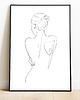 plakaty Plakat Obraz Minimalistyczny Jedna Linia Kobieta02