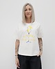 t-shirt damskie Bawełniany t-shirt o swobodnym kroju z modnym printem