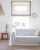 koce i narzuty Narzuta na kanapę heavy linen PURE WHITE