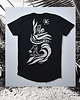 t-shirty męskie Czarny długi T-shirt Gotta Lotta Waves