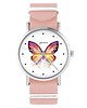 zegarki damskie Zegarek - Motyl - brzoskwiniowy róż