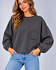bluza bez kaptura damska Bluza Flavia Grafit