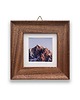 ramki na zdjęcia Kwadratowa ramka 10x10 cm z naturalnego drewna orzechowego