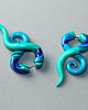 kolczyki wire wrapping Kolorowe kolczyyki fejki BANABA