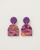 kolczyki z masy plastycznej Kolczyki Violet