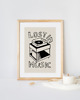 plakaty PLAKAT dekoracyjny retro  gramofon pop art  muzyka grafika
