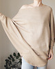 swetry damskie  Sweterek oversize długi Camel