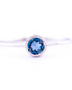 pierścionki zaręczynowe Niebieski topaz- złoty pierścionek z topazem