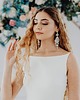 Biżuteria ślubna Rosalia - długie, kryształowe kolczyki ślubne