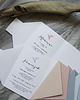 kartki, zaproszenia na chrzest Zaproszenie na chrzciny wzór Origami