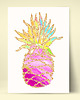 plakaty Złoty Ananas - Plakat z Owocem na ścianę
