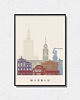 plakaty Warszawa grafika minimalistyczna