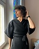 sukienki midi Sukienka TRISHA / czarna z wełną