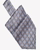 muszki i krawaty Elegancki fular jedwabny w geometryczne wzory 17x130 cm