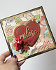 kartki scrapbooking Kartka ślubna w pudełku